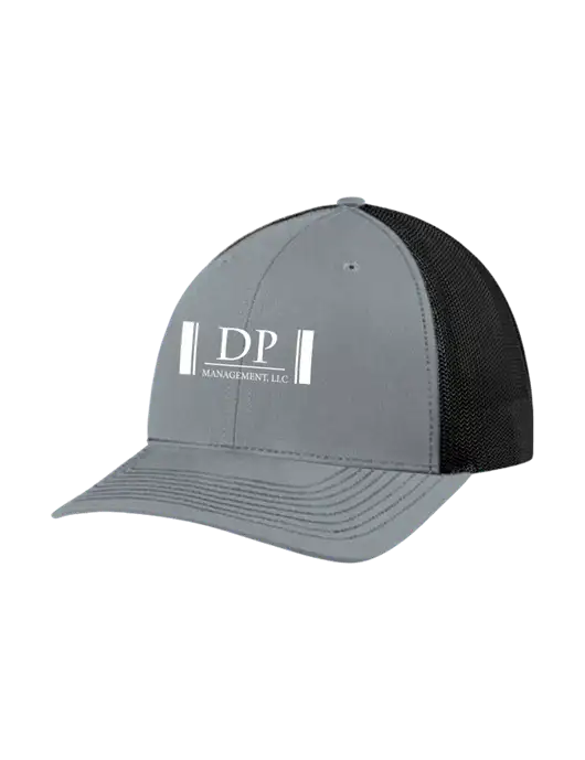 Richardson Adjustable Snapback Original 112 Trucker Cap Heather Grey w/Black Mesh w/DP Management Logo