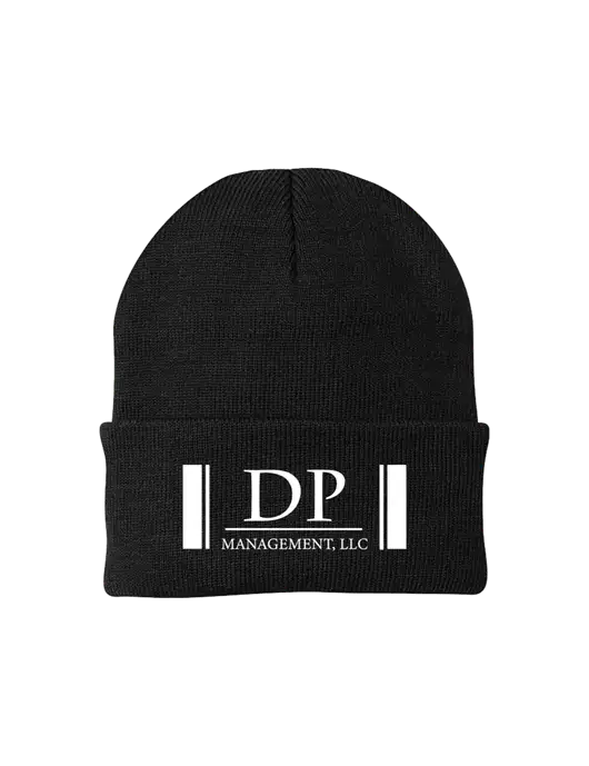 Black Knit Cap w/DP Management Logo