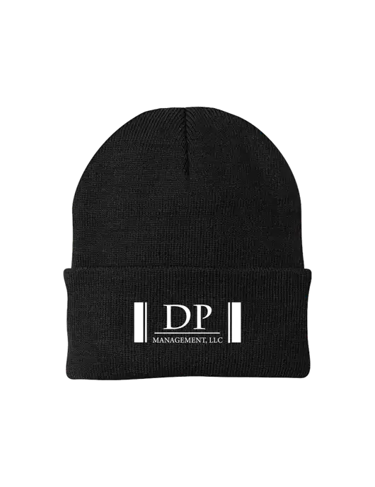 Black Knit Cap w/DP Management Logo