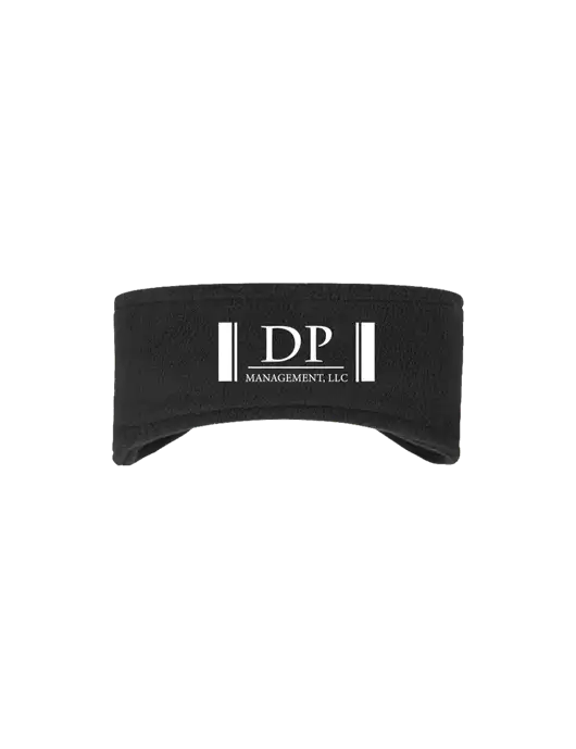 Black Stretch Fleece Headband w/DP Management Logo