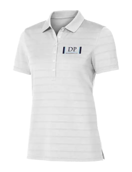 Callaway Womens Bright White Ventilated Polo w/DP Management Logo