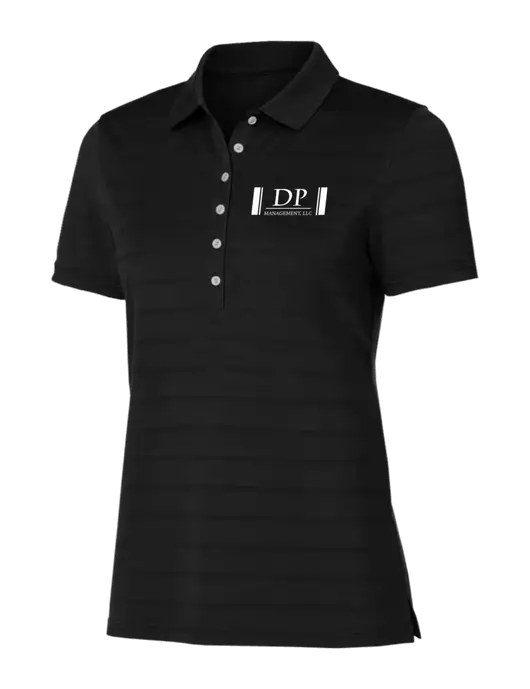 Callaway Womens Black Ventilated Polo w/DP Management Logo