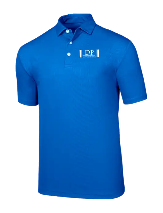 Callaway Birdseye Dark Carolina Blue Polo w/DP Management Logo
