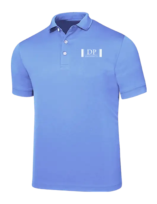 Callaway Ottoman Light Blue Polo w/DP Management Logo