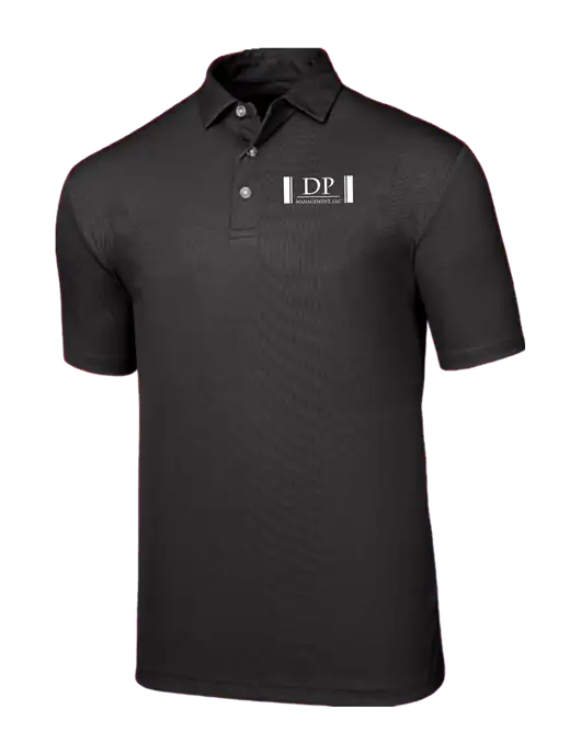 Callaway Birdseye Black Polo w/DP Management Logo