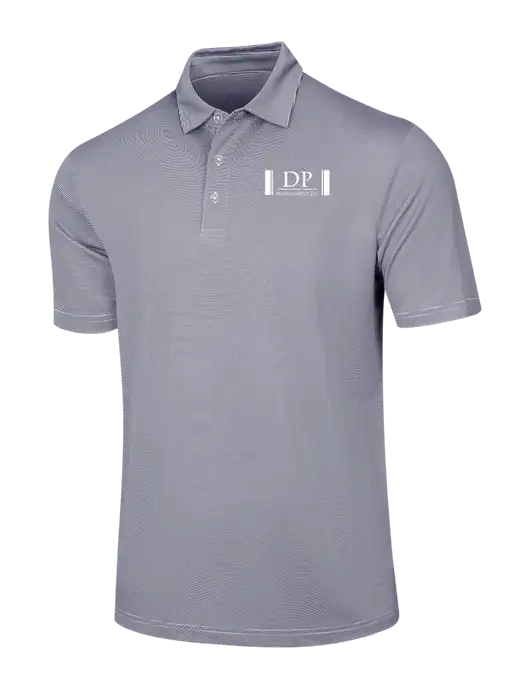 Callaway Navy Fine Line Stripe Polo w/DP Management Logo