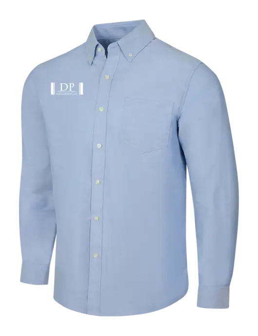 Light Blue SuperPro Oxford Shirt w/DP Management Logo