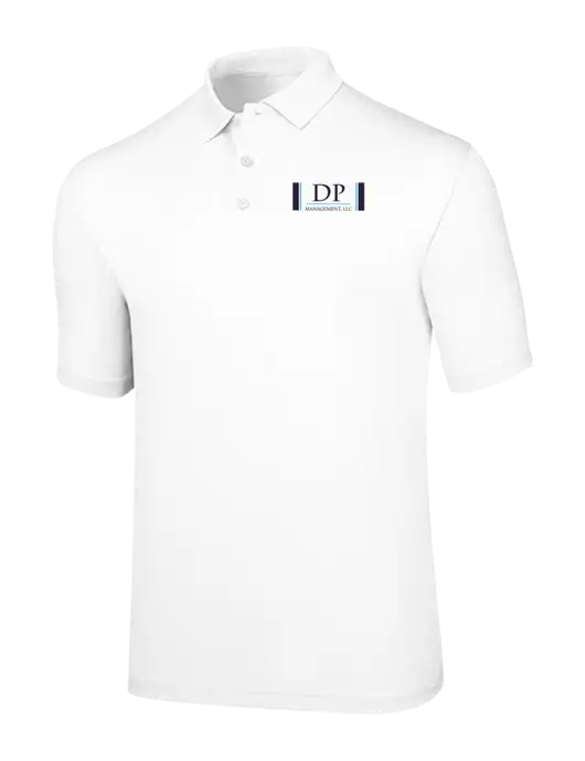 Callaway Opti-Dri White Chev Polo w/DP Management Logo