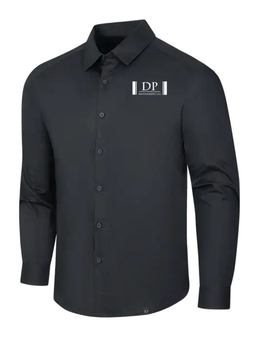 OGIO Black Commuter Woven Shirt w/DP Management Logo
