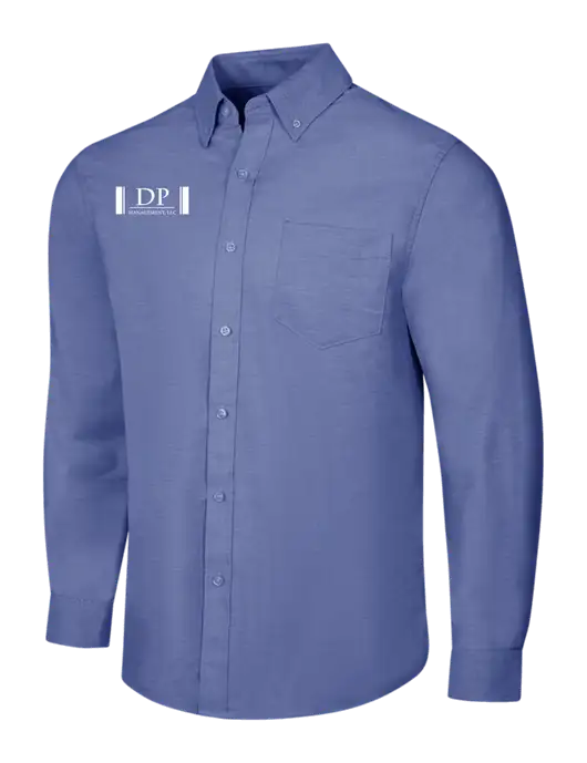 Navy SuperPro Oxford Shirt w/DP Management Logo