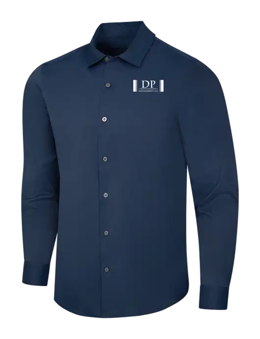 Navy City Stretch Shirt w/DP Management Logo