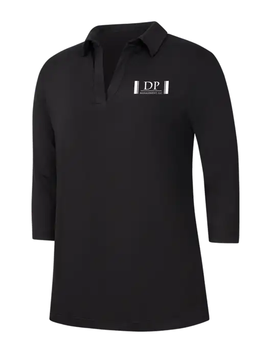 Womens Black Luxe Knit Tunic w/DP Management Logo