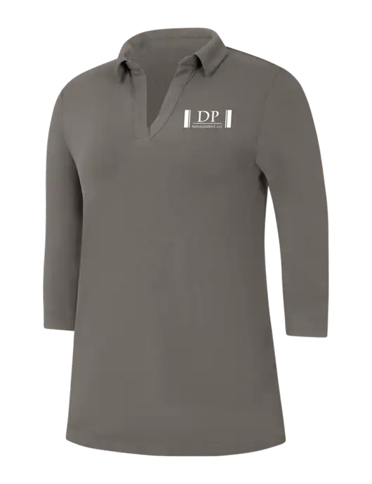 Womens Dark Grey Luxe Knit Tunic w/DP Management Logo