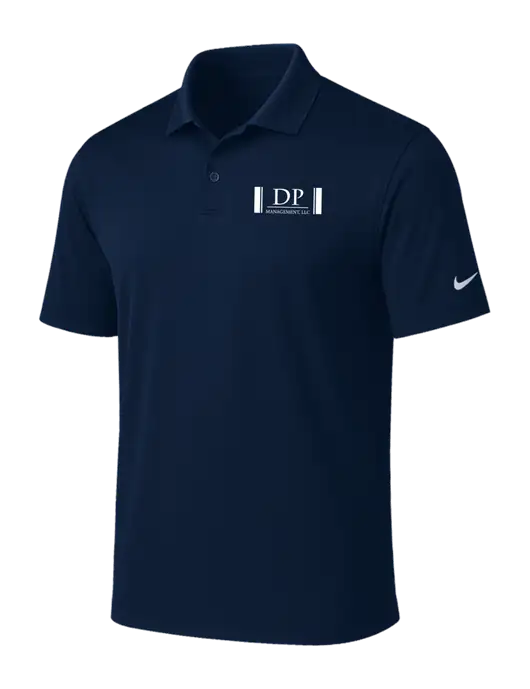 NIKE Navy Victory Solid Polo w/DP Management Logo