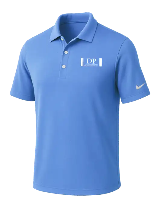 NIKE Carolina Blue Dri-Fit Micro Pique Polo w/DP Management Logo