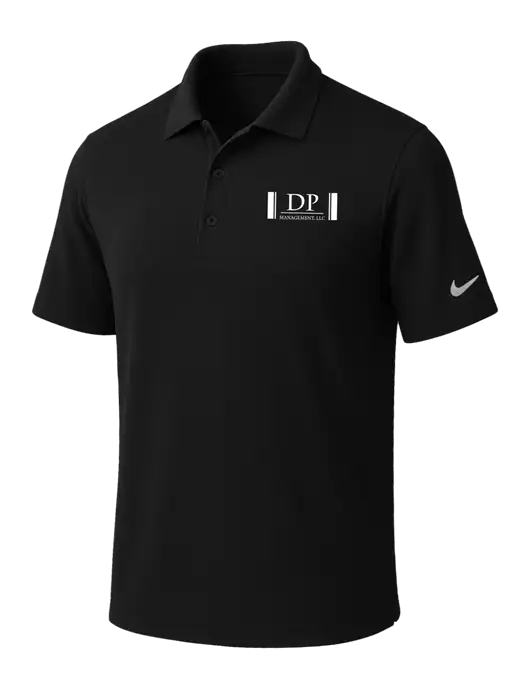 NIKE Black Dri-Fit Micro Pique Polo w/DP Management Logo