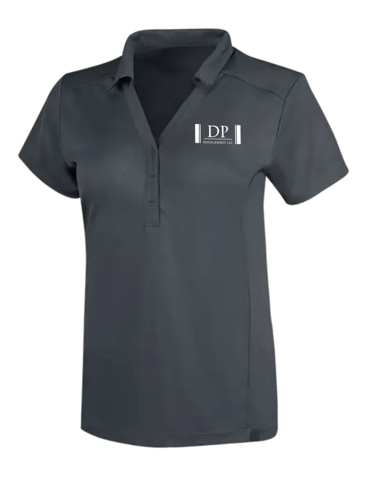 OGIO Dark Grey Womens Framework Polo w/DP Management Logo