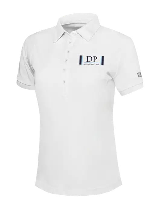 OGIO Womens Bright White Jewel Polo w/DP Management Logo