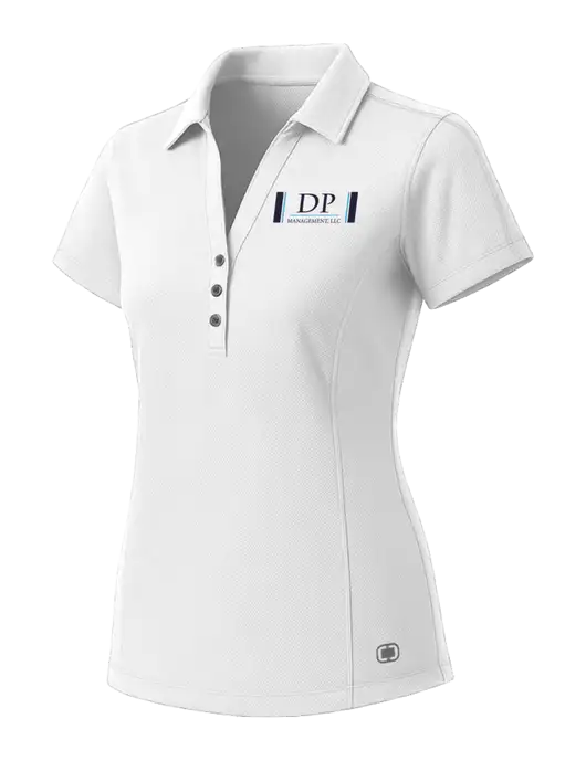OGIO Womens White ONYX Polo w/DP Management Logo