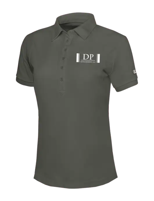 OGIO Womens Medium Grey Jewel Polo w/DP Management Logo