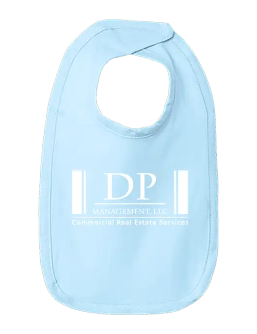 Rabbit Skins Light Blue Infant Premium Jersey Bib w/DP Management Logo