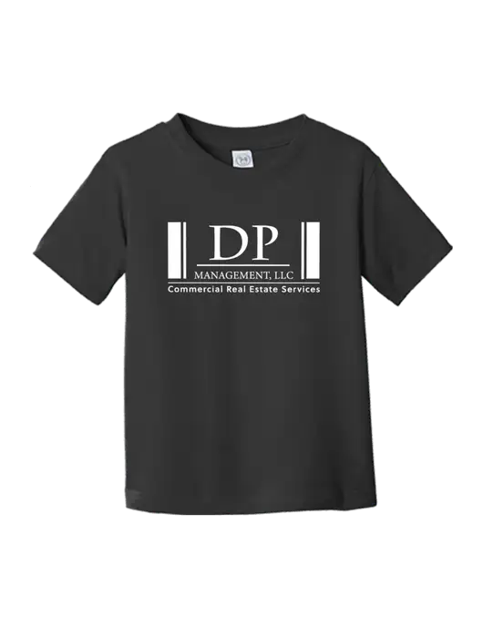 Rabbit Skins Black Toddler Fine Jersey Tee w/DP Management Logo