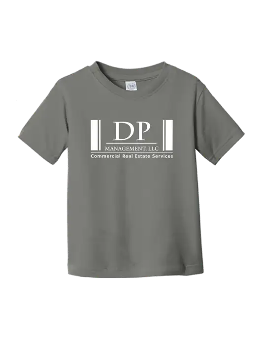 Rabbit Skins Charcoal Toddler Fine Jersey Tee w/DP Management Logo