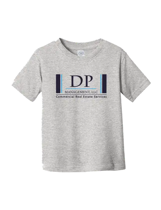 Rabbit Skins Light Grey Heather Toddler Fine Jersey Tee w/DP Management Logo