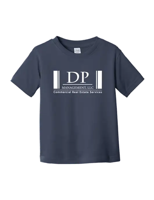 Rabbit Skins Navy Toddler Fine Jersey Tee w/DP Management Logo