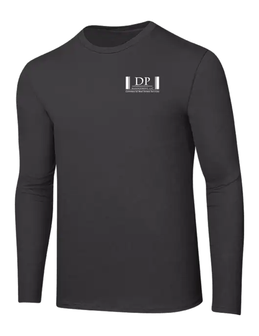 Ring Spun Charcoal 4.5 oz Long Sleeve T-Shirt w/DP Management Logo