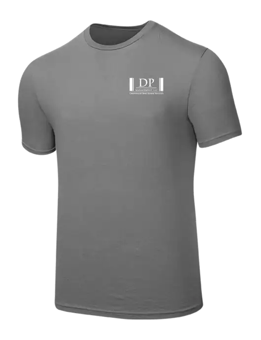 Seriously Soft Medium Grey T-Shirt w/DP Management Logo