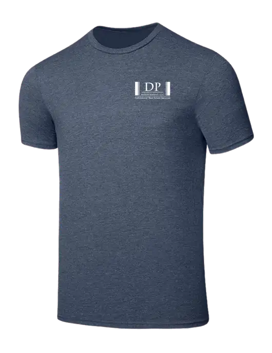 Seriously Soft Heathered Navy T-Shirt w/DP Management Logo