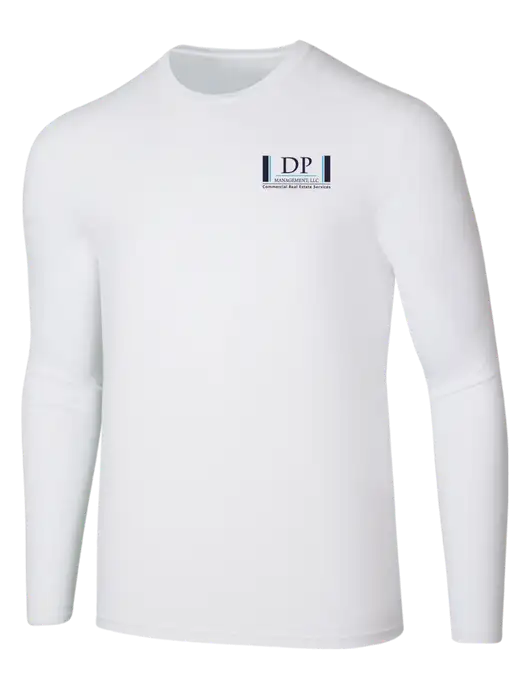 Seriously Soft White Long Sleeve T-Shirt w/DP Management Logo