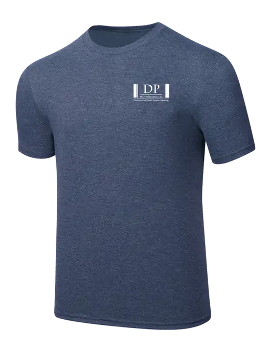 Simply Soft Navy Frost 4.5oz  Poly/Combed Ring Spun Cotton T-Shirt w/DP Management Logo