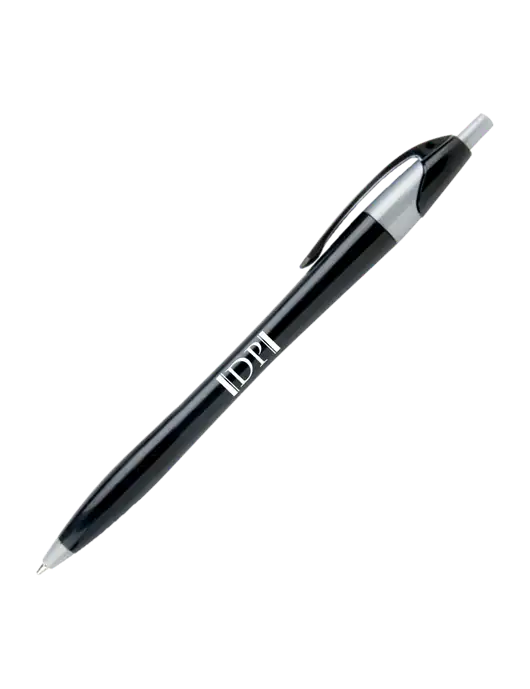 Novella Black/Silver Corporate Pen - Blue Ink w/DP Management Icon Logo