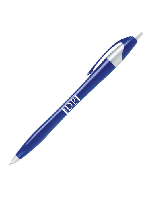 Novella Navy/Silver Corporate Pen- Blue Ink w/DP Management Icon Logo