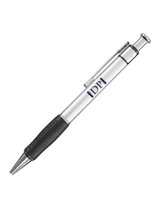 Malta Silver Pen - Black Ink w/DP Management Icon Logo