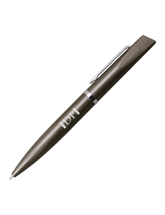 Santos Gunmetal Pen - Black Ink w/DP Management Icon Logo