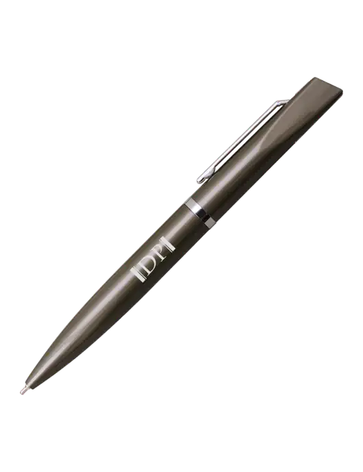 Santos Gunmetal Pen - Black Ink w/DP Management Icon Logo