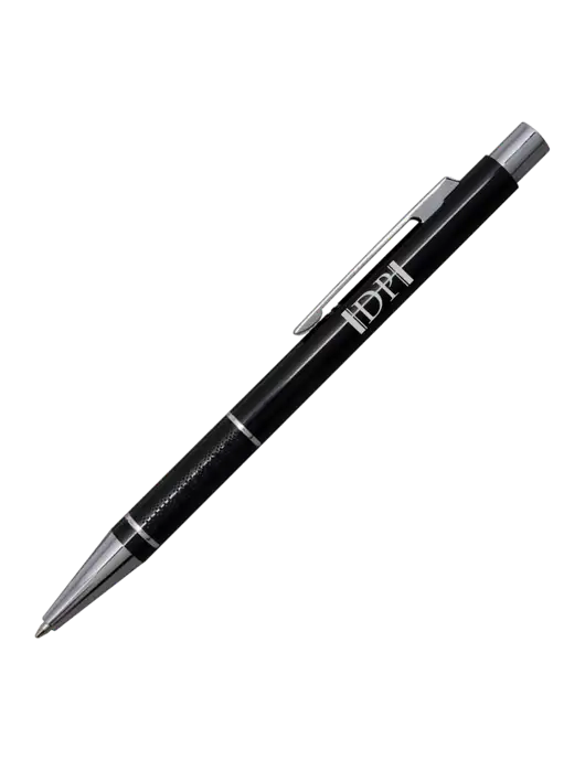 St George Black Pen - Blue Ink w/DP Management Icon Logo
