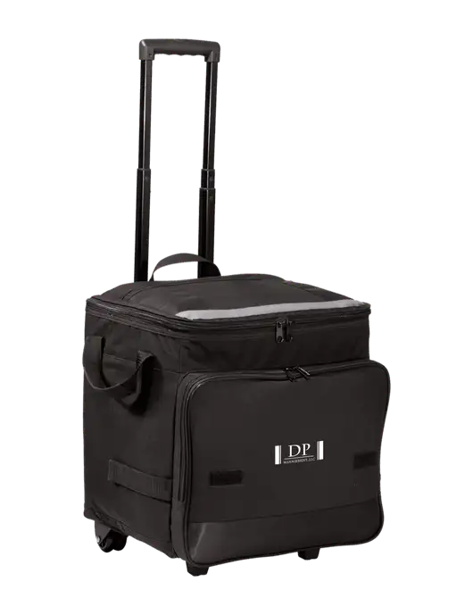 Black Rolling Cooler w/DP Management Logo