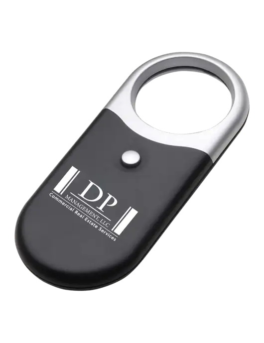 Compact Black Magnifier Light w/DP Management Logo