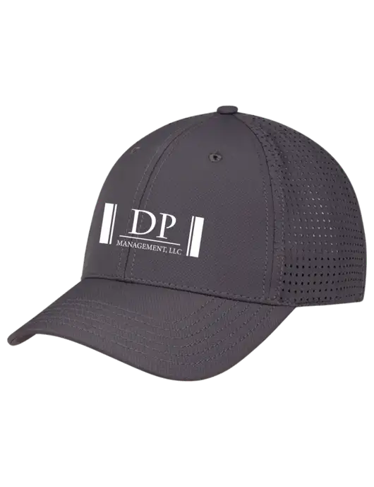 Charcoal Performance Stretchable Cap Hook & Loop w/DP Management Logo