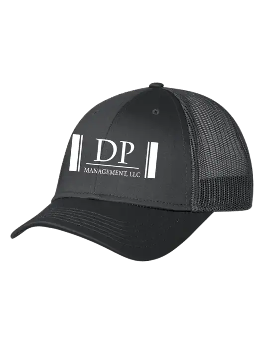 Charcoal Mesh Trucker Cap Snap Back w/DP Management Logo