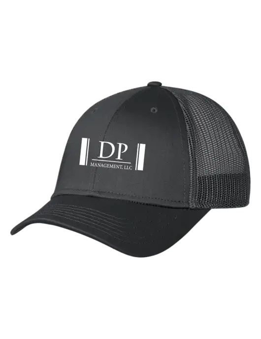 Charcoal Mesh Trucker Cap Snap Back w/DP Management Logo