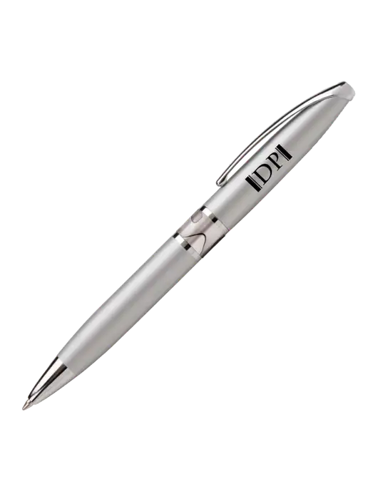 Illusion Silver Pen - Black Ink w/DP Management Icon Logo