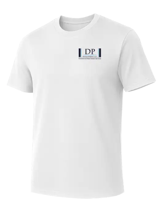 Allmade Bright White Organic Cotton Tee w/DP Management Logo