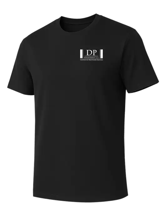 Allmade Deep Black Organic Cotton Tee w/DP Management Logo