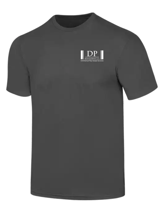 Simply Soft Charcoal 4.5oz  Poly/Combed Ring Spun Cotton T-Shirt w/DP Management Logo