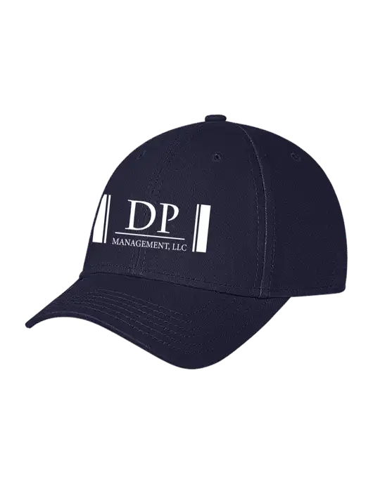 Navy Structured Soft Snap Closure Hook & Loop Cap w/DP Management Logo